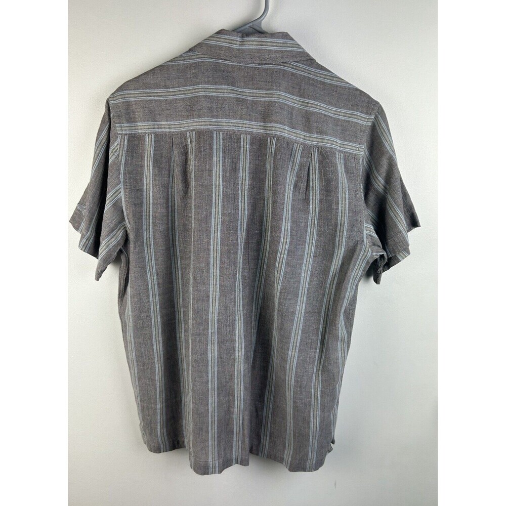 Horny Toad Button Up Shirt Men's Sz S Gray Blue Organic Cotton Casual Outdoor - Picture 6 of 7